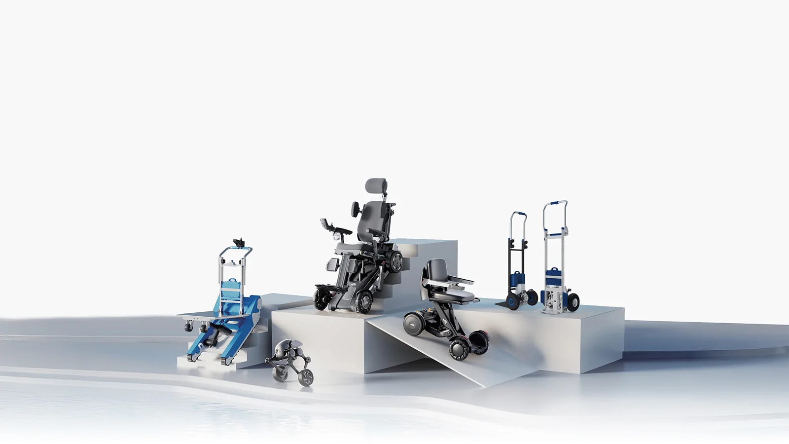 Carrelli saliscale elettrici e carrozzine XSTO nel catalogo ZEIGHT